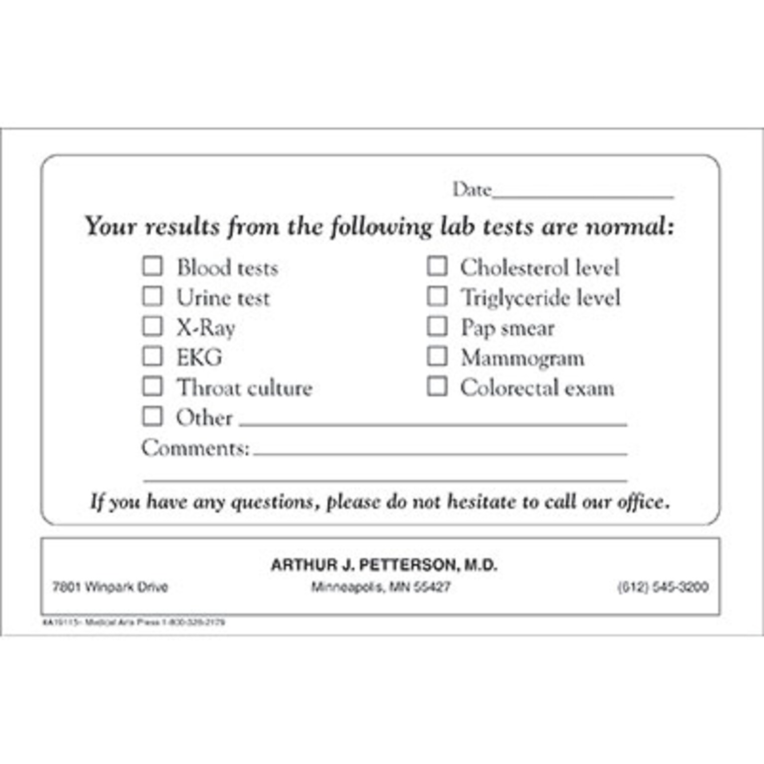 Custom CommuniCard™, 4 x 6, 110# Gray Index, Black Ink, 2-Sided, 100/Pk