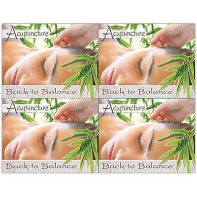 Acupuncture Postcards; for Laser Printer; Back to Balance, 100/Pk