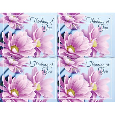 Photo Image Postcards; for Laser Printer; Thinking of You, 100/Pk