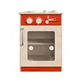 Flash Furniture Bright Beginnings Childrens Kitchen Stove with Integrated Storage, Brown/Red (MK-ME