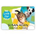 Custom Printed Medical Arts Press®  Full-Color Veterinary Name Badges; Large, Patchwork