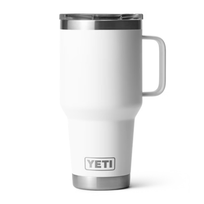 Yeti Rambler® 30 oz Travel Mug with Stronghold™ Lid - White