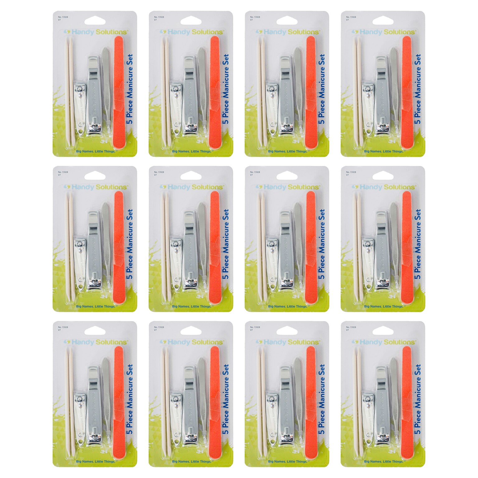 Handy Solutions Manicure Set, 12 Sets/Box, 12 Boxes/Carton