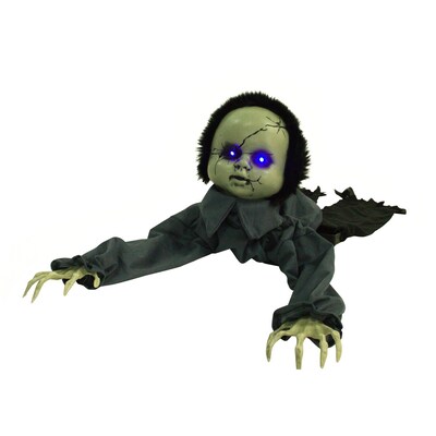 Haunted Hill Farm Animatronic Haunted Crawling Baby Doll (HHGBBOY-1LSA)