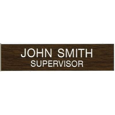 Professional Name Badge with Magnetic Backing without Logo; 3/4 x 3