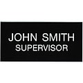 Professional Name Badge with Magnetic Backing without Logo; 1 1/2 x 3