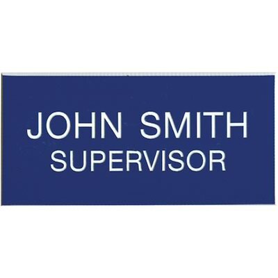 Professional Name Badge Without Logo; 1-1/2 x 3