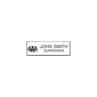 Professional Name Badges with Logo; 1 x 3