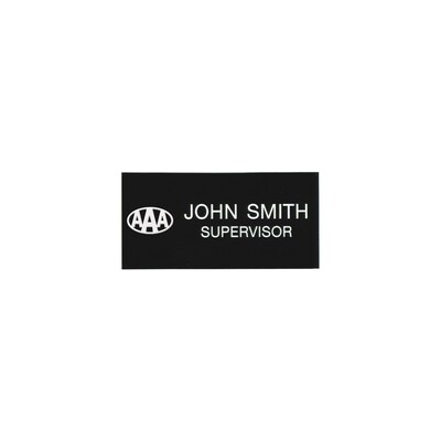 Professional Name Badges with Magnetic Backing with Logo; 1 1/2 x 3
