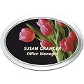 Custom Printed Medical Arts Press® Full-Color Generic Name Badges with Frames; Tulips
