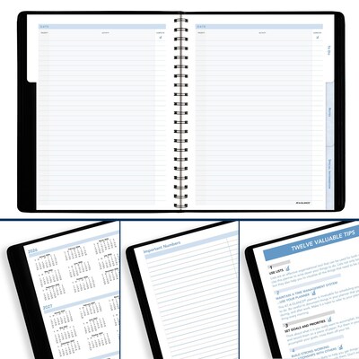 2026 AT-A-GLANCE The Action 8" x 11" Weekly Appointment Book, Faux Leather Cover, Black (70-EP01-05-26)