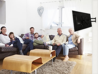 Mount-It! Full-Motion TV Wall Mount for 24 to 55 Flat Screens (MI-2065L)