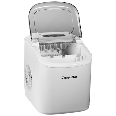 Magic Chef Portable Countertop Ice Maker, 27 Lbs. per Day, White (MCIM27W)