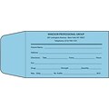 Medical Arts Press® Pill Envelopes; 2-1/2 x 4-1/4, Blue, Gummed, Custom, 500/Box