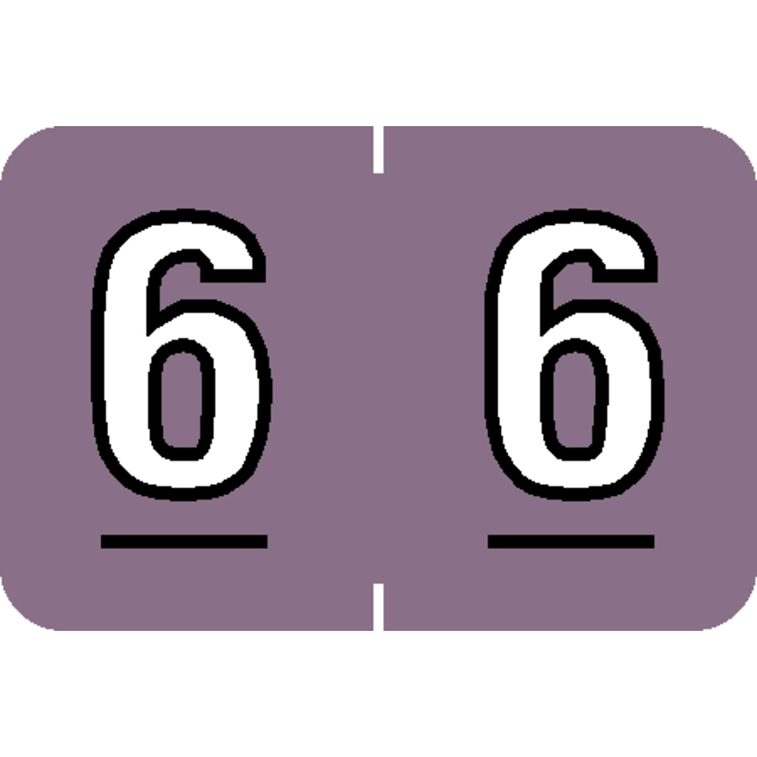 Medical Arts Press Barkley & Sycom Compatible Numeric Sheet Labels; 6