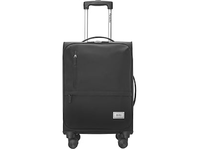 Solo New York Re:treat 22 Carry-On Suitcase, 4-Wheeled Spinner, TSA Checkpoint Friendly, Black (UBN