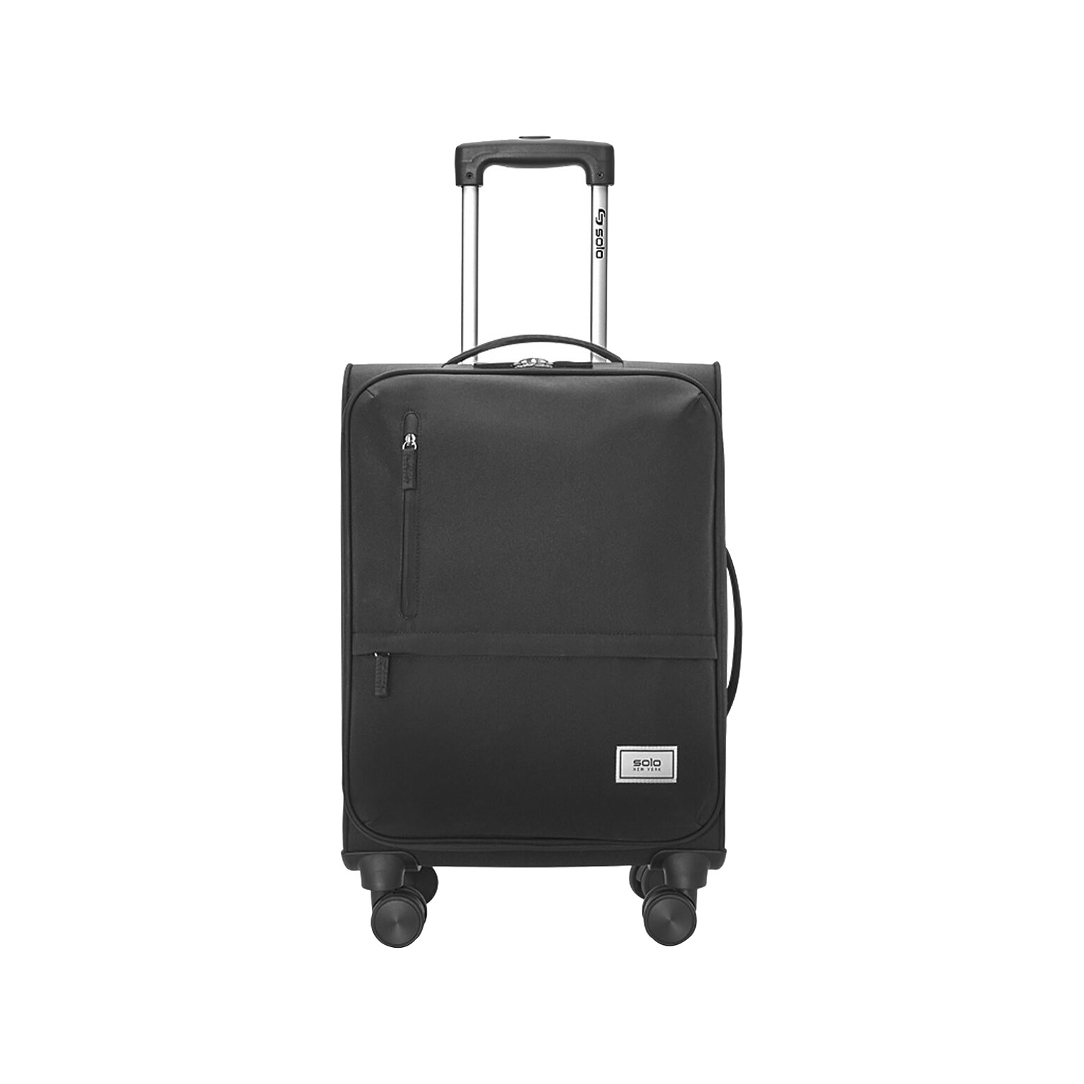Solo New York Re:treat 22 Carry-On Suitcase, 4-Wheeled Spinner, TSA Checkpoint Friendly, Black (UBN930-4)