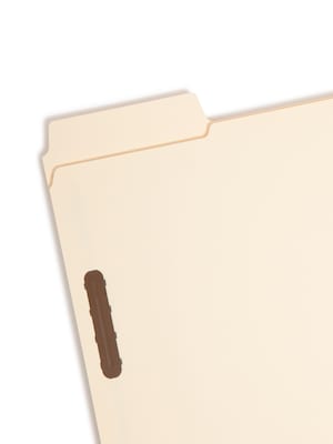 Smead SuperTab Classification Folders, Oversized Reinforced 1/3-Cut Tab, Letter Size, Manila, 50/Box (14535)