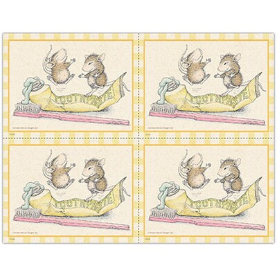 House-Mouse Designs® Recycled Postcards; for Laser Printer; Hoppy Mice, 100/Pk