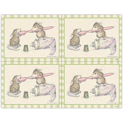 House-Mouse Designs® Postcards; for Laser Printer; Brush, Brush, Brush, 100/Pk