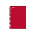 Staples Premium 1-Subject Notebook, 4.38 x 7, College Ruled, 80 Sheets, Red (TR58349)