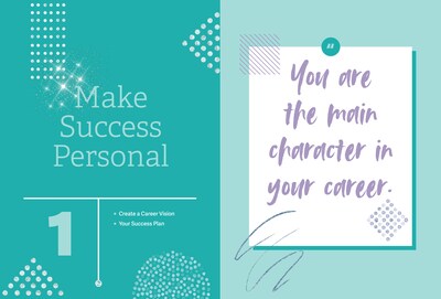 Quarto Career Glow Up Self Help Guided Journal, 6.75" x 9.05", Blue, 160 Pages (9781631068713)