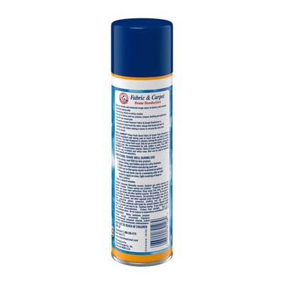 Arm & Hammer Fabric And Carpet Foam Deodorizer, Fresh Scent, 15 Oz Aerosol, 8/Carton (CDC3320000514CT)