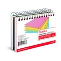 Staples™ 3 x 5 Index Cards, Lined, Neon, 50 Cards/Pack, 2 Packs/Carton (TR50994)