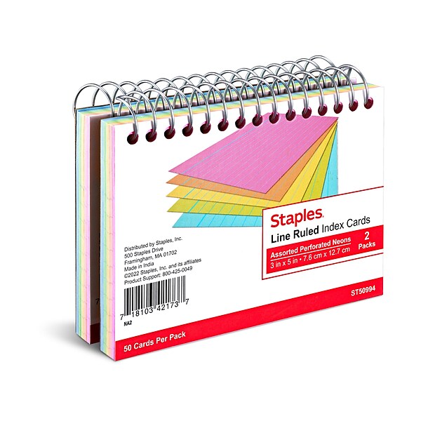 C-Line Index Card Case, 4 x 6, Assorted Colors (CLI58046)