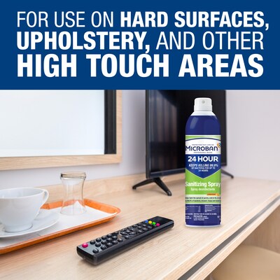 Microban 24 Professional Sanitizing and Disinfecting Spray, Citrus, 15 oz. (30130)