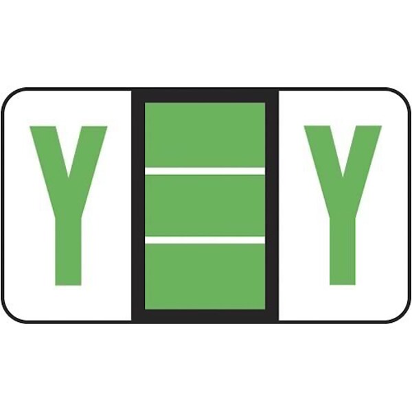 Medical Arts Press® POS® Systems Compatible 3300 Series Alpha Sheet Labels; Y