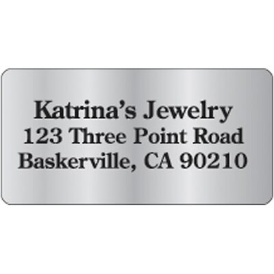 Custom Printed Advertising Pre-Printed Labels; 1-1/2x3
