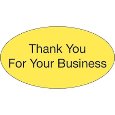 Custom-Printed Oval Labels; 1x2,