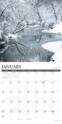 2027 Willow Creek Midwest 12" x 12" Monthly Wall Calendar, Assorted Colors (62265)