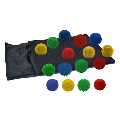 Get Ready Kids Tactile Sensory Ball Set with Hide-N-Seek Sack, 17/Set (MTB822)