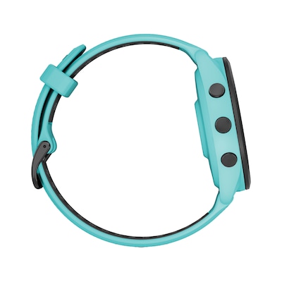 Garmin Forerunner 265 Smartwatch, GPS, 46mm, Aqua/Black Silicone Band (010-02810-02)