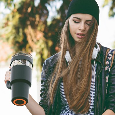 ASOBU Explorer Stainless Steel, 34 oz., Black, (ADNASM80BK)