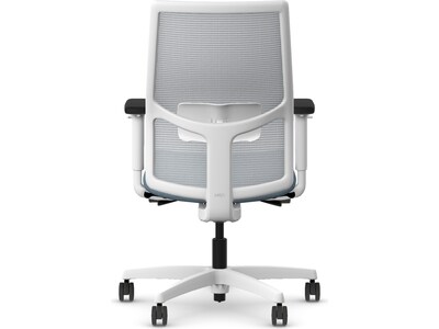 HON Ignition 2.0 Fabric/Mesh Swivel Task Chair, Carolina/Designer White (HIWMMKD.Y2.A.H.IF.HAML21.DW.SB.DWX)