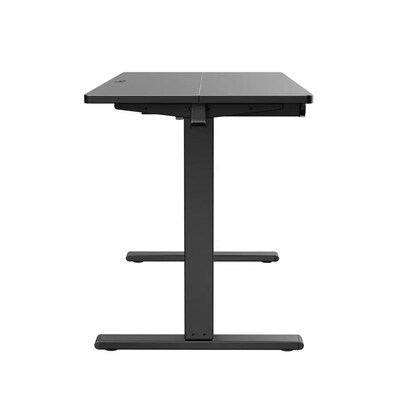 Huanuo 48W Electric Rectangular Adjustable Standing Desk with Storage Drawer, Black (HNESD77B)
