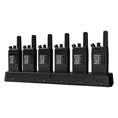 Cobra Performa 450 2-Way Handheld Business Radio with LCD Screen, Black, 6/Pack (0190016-2)