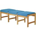 Dakota Wave by Wooden Mallet Standard Fabric Collection; Triple Bench