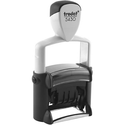 2000 PLUS® Self-Inking Heavy Duty Antimicrobial Line Date Stamp, up to 2 lines