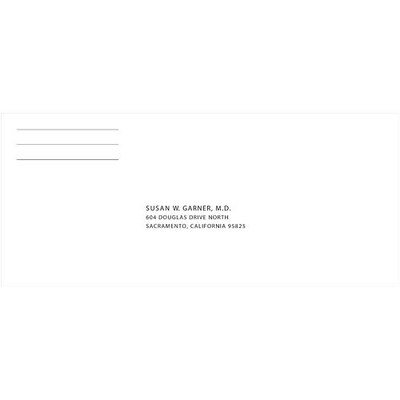 Medical Arts Press® Imprinted #9 Billing & Reply Envelopes; Gummed, White, 500/Box