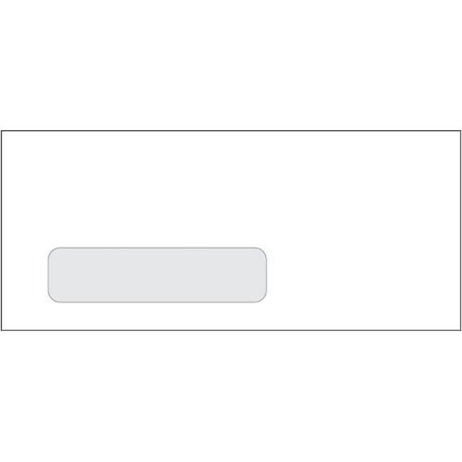 Medical Arts Press® Single Window Gummed #10 Envelope, White, 100/Box (34050)