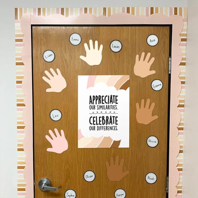 Creative Teaching Press Multicultural Hands Designer Cut-Outs, 36/Pack, 3 Packs/Bundle (CTP10593-3)