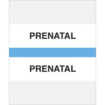 Medical Arts Press® Standard Preprinted Chart Divider Tabs; Prenatal, Light Blue