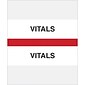 Medical Arts Press® Standard Preprinted Chart Divider Tabs; Vitals, Red