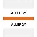 Medical Arts Press® Standard Preprinted Chart Divider Tabs; Allergy, Orange