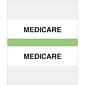 Medical Arts Press® Standard Preprinted Chart Divider Tabs; Medicare, Light Green