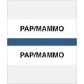 Medical Arts Press® Standard Preprinted Chart Divider Tabs; Pap/Mammo, Dark Blue